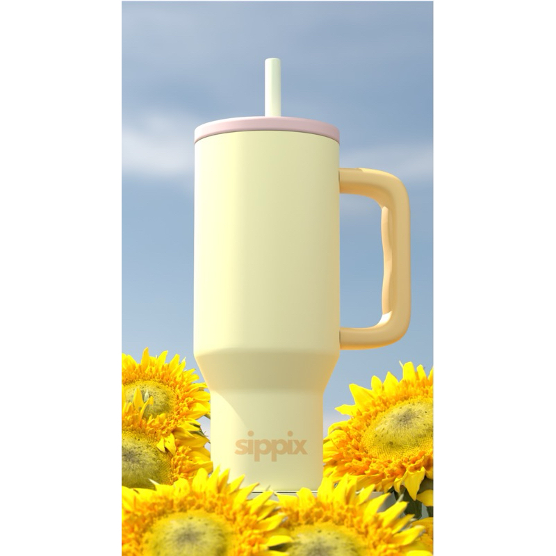 Jual SIPPIX Sunshine Tumbler Portable Stainless 945mL Thermos Cup ...