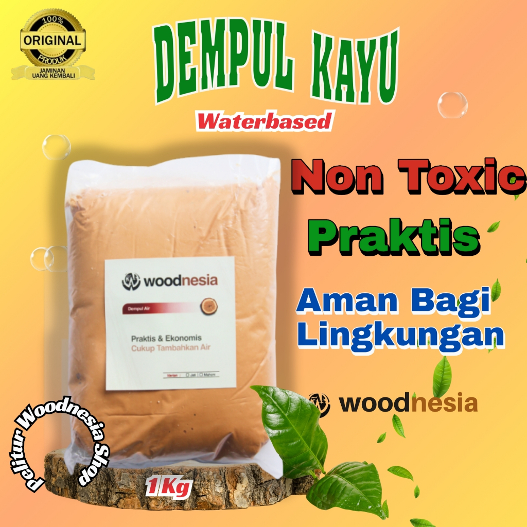 Jual Dempul Plamir Kayu Jati Mahoni Waterbased Woodnesia Original ...