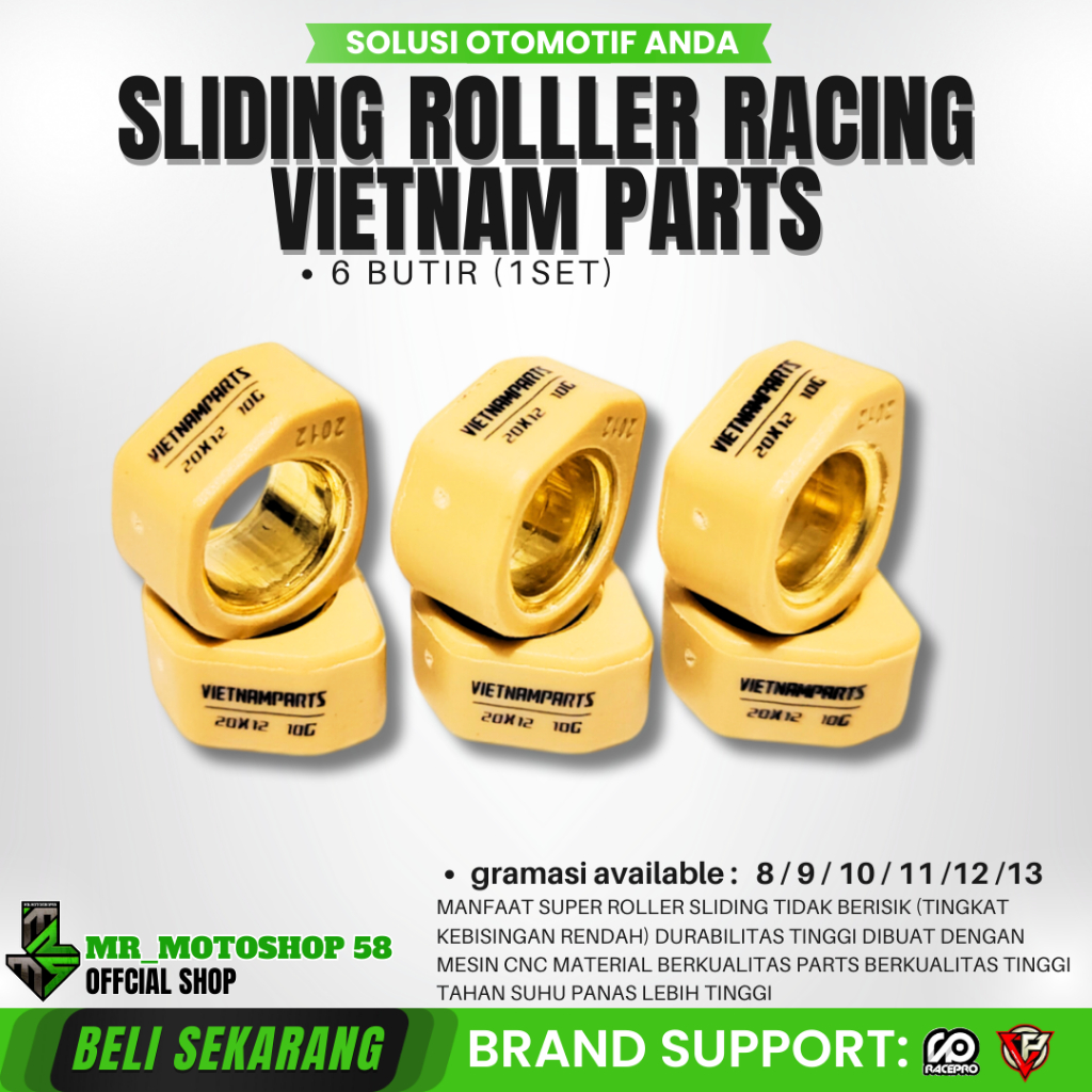 Jual SLIDING ROLLER VARIO 125 150 160 PCX 125 150 ADV 150 160 STYLO 160 ...