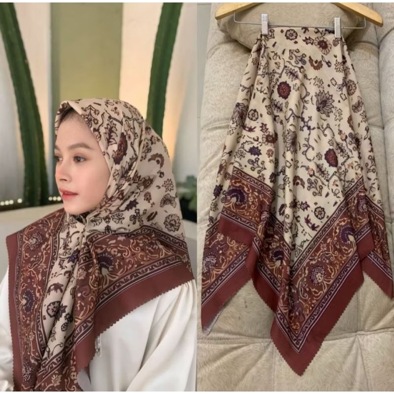 Hijab Denay Voal Motif Lasercut