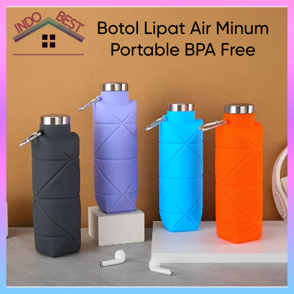 Jual Indoboss | Botol Lipat Air Minum Portable BPA Free | Foldable ...