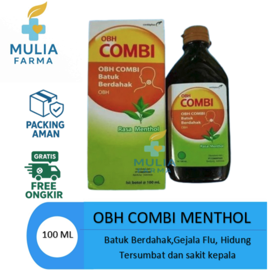 Jual OBH Combi Berdahak Rasa Menthol 100ML | Shopee Indonesia