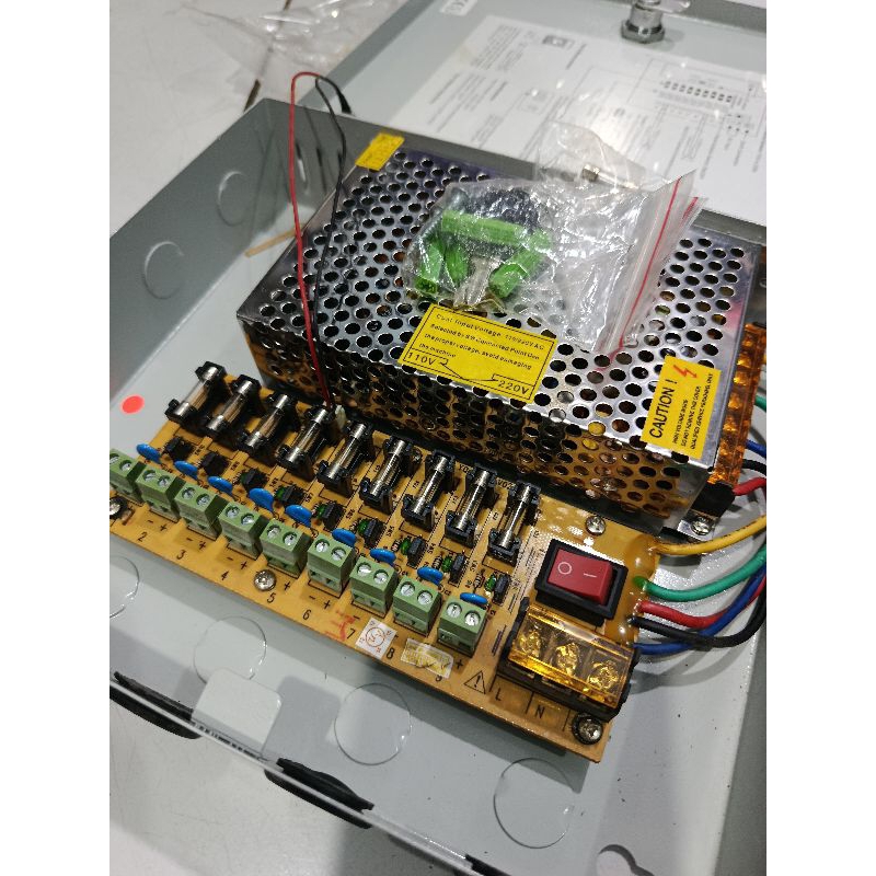 Jual Power Supply Central/Box 12V 10A (Power Central CCTV) | Shopee ...