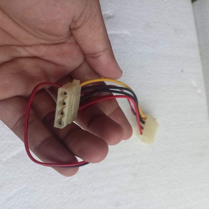 Jual kabel power 4pin MOLEX colokan molex power cable male female pc ...