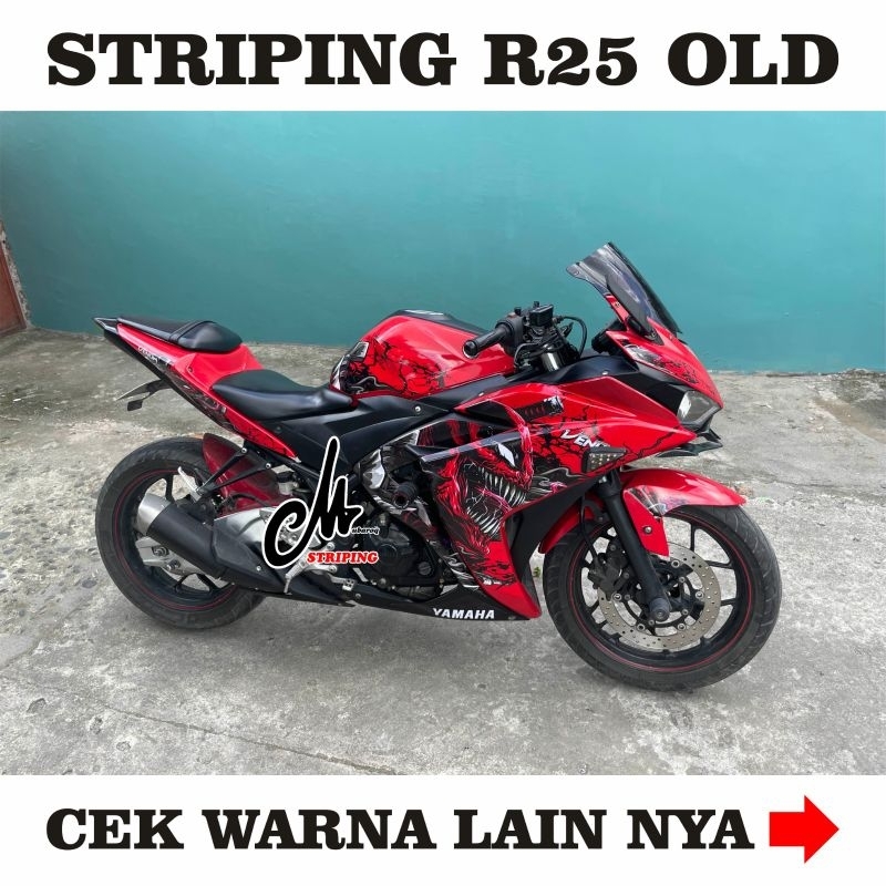 Jual Stiker R25 Old Motip Venom / Sticker Decals Motor R25 Lama - Decal ...