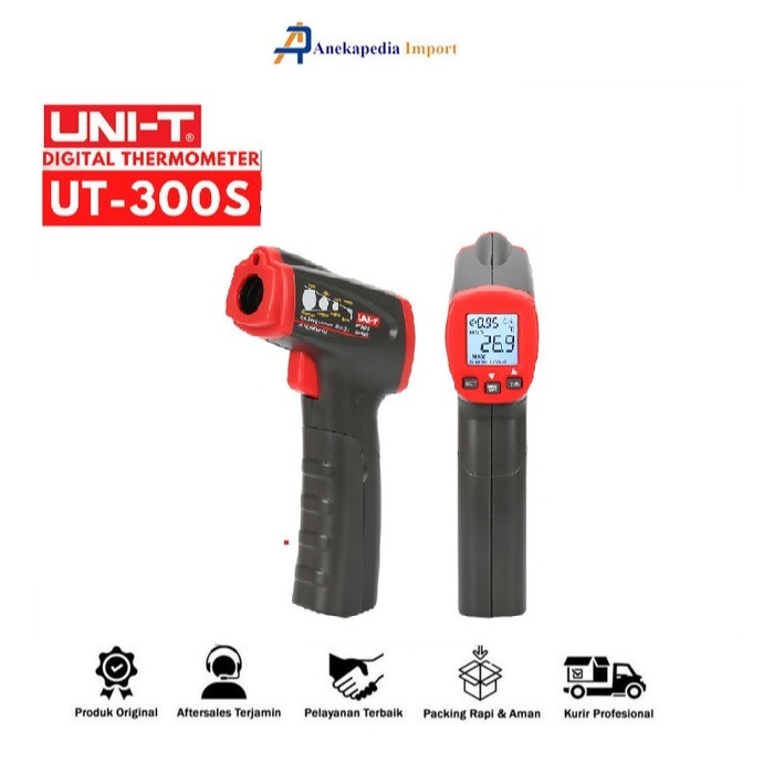 Jual UNI-T UT300S Infrared Digital Gun Thermometer Temperature ...
