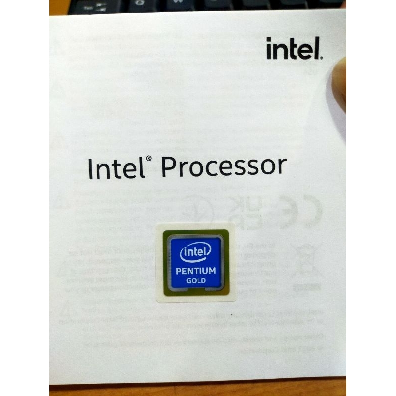 Jual Stiker/Label asli Original dari processor Intel Pentium Gold 6400 ...