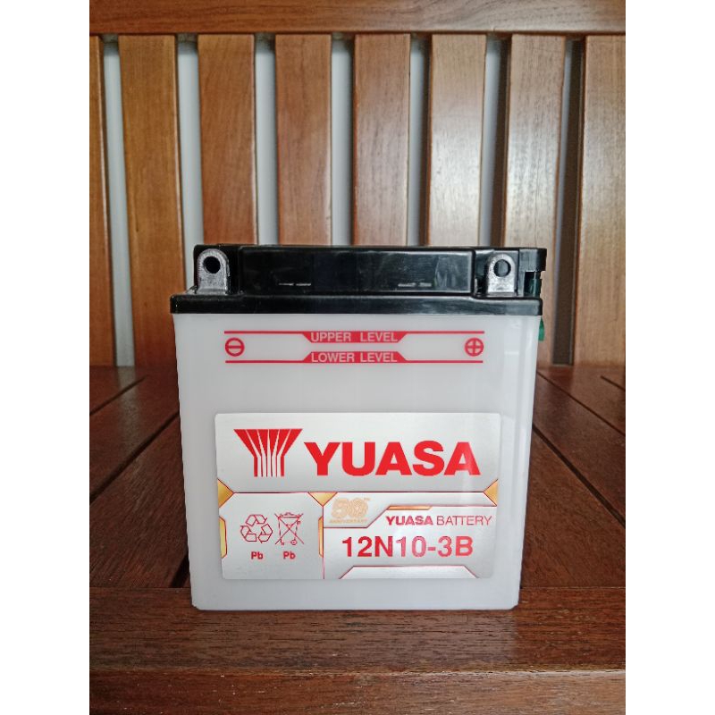 Jual Aki Motor Binter Mercy, Vespa Excel 12N10-3B 12N10 YUASA 12V/10Ah ...