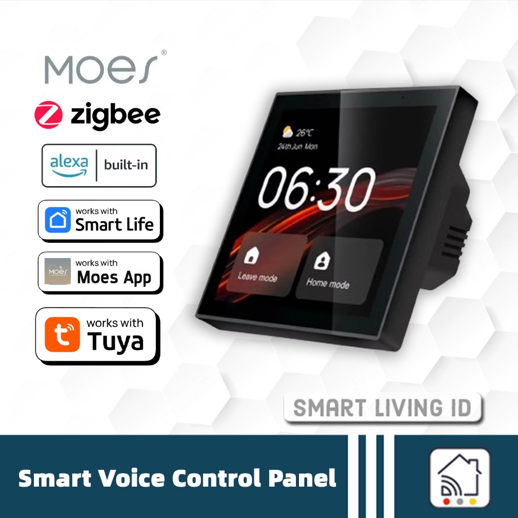 Jual Tuya Smart Life Control Panel Touchscreen Zigbee Gateway Alexa ...