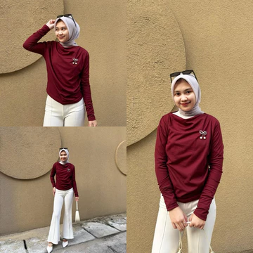 Girlfashionstory Sr April Atasan Blouse Lengan Panjang