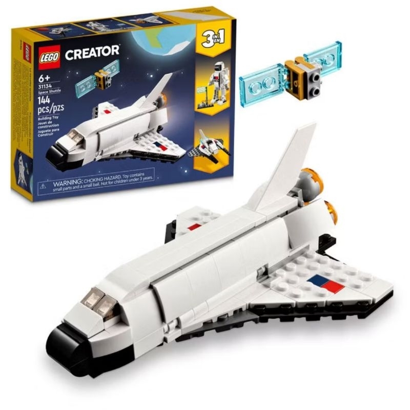 Jual LEGO Creator 3in1 Space Shuttle 31134 Mainan Blok Anak 6+ | Shopee ...