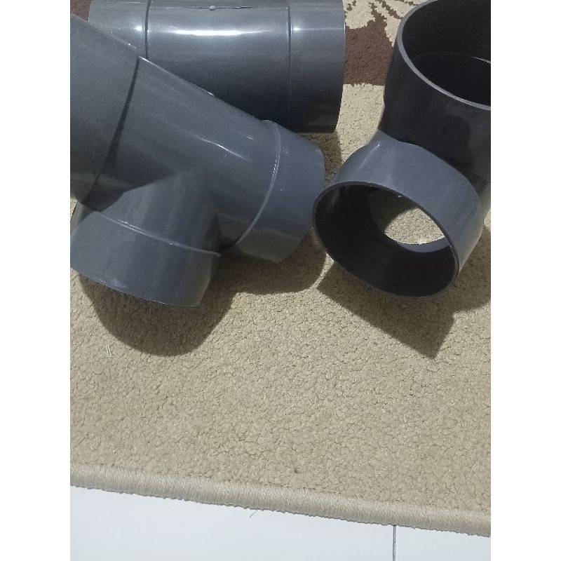 Jual Tee 3 inchi (type A2) standart PVC sambungan pipa fitting pipa ...