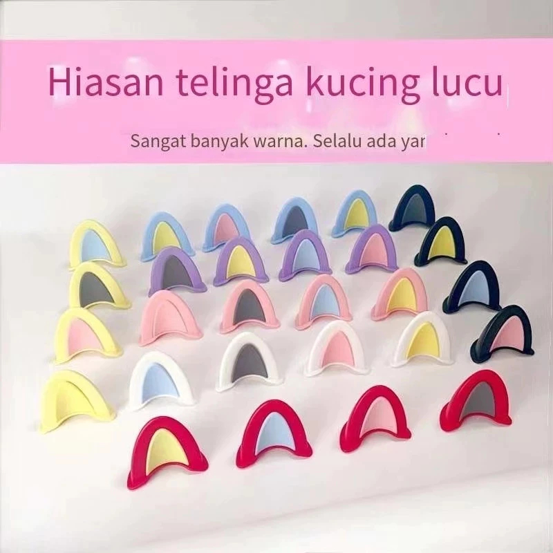 Jual Kuping kucing helm aksesoris sticker stiker telinga ornamen ...