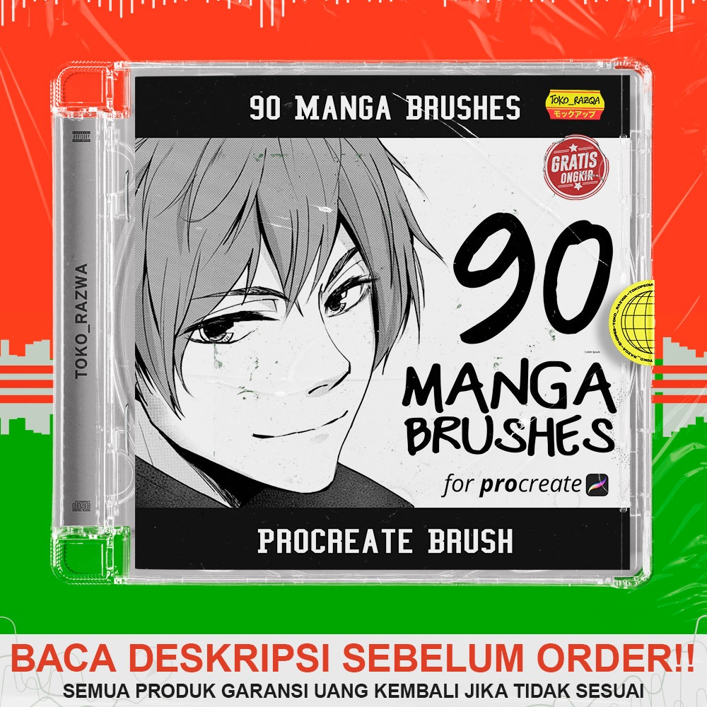 Jual Procreate Brush - 90 Manga Brushes - 070525 | Shopee Indonesia