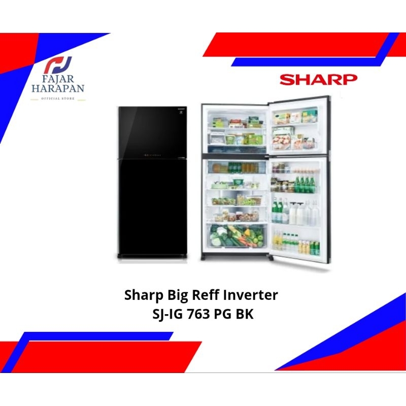 Jual SHARP KULKAS 2 PINTU BIG REFF INVERTER SJ-IG 763