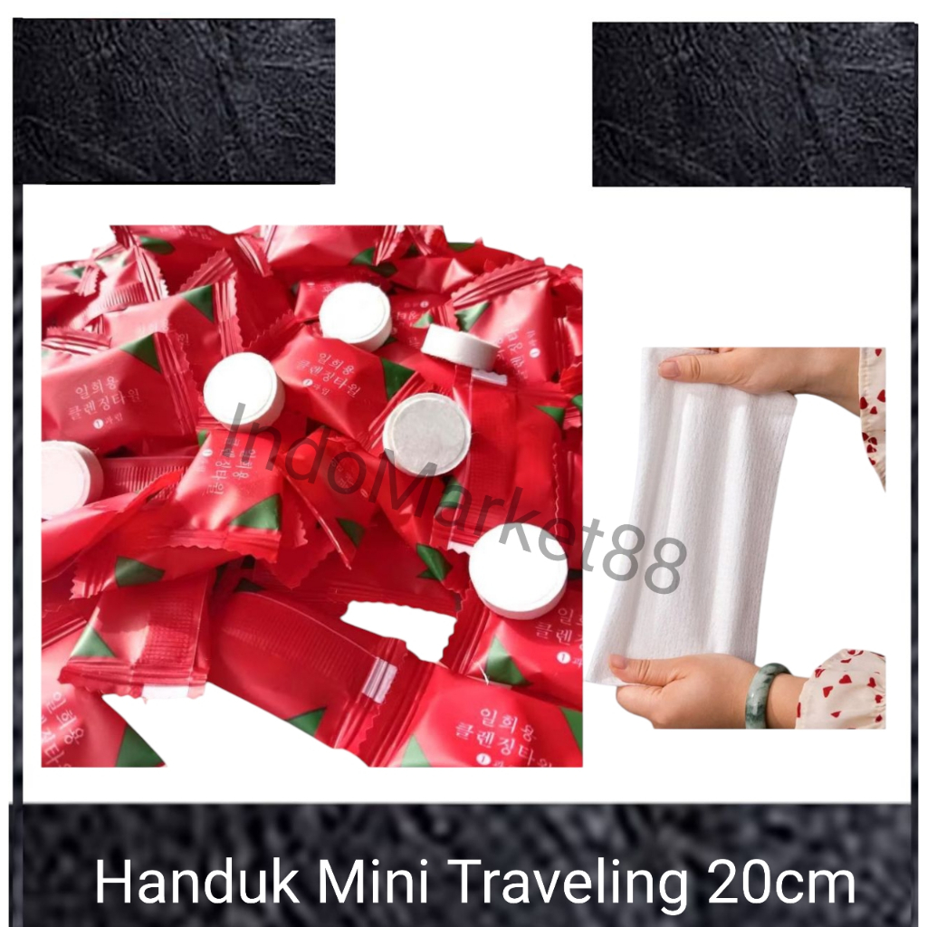 Jual Handuk mini 1x Pakai - Handuk Mini Traveling 20cm - Compressed ...