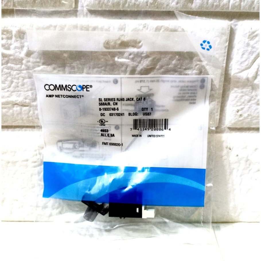 Jual Modular jack RJ45 cat 6 AMP COMMSCOPE | Shopee Indonesia