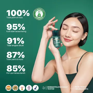 NPURE Acne Power Clear Micellar Water 100ml Micellar No Alcohol SLS Free 100ml Travel Size