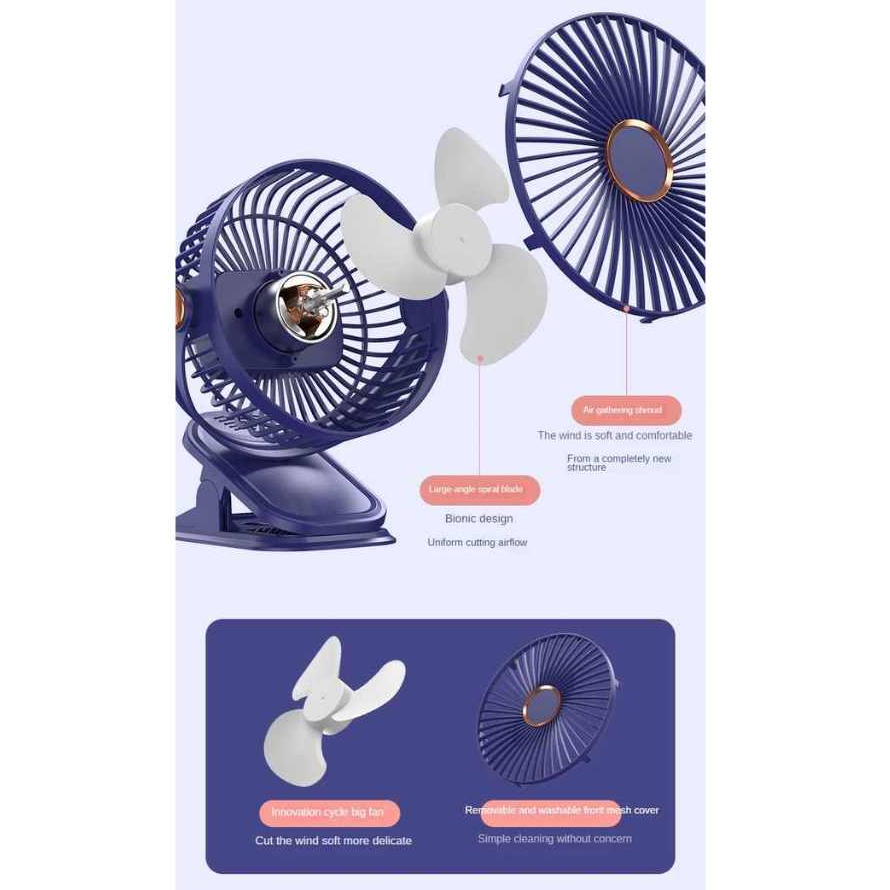 Jual Prizer - Mini Fan Rotating Kipas Angin Meja Mini Jepit Portable ...