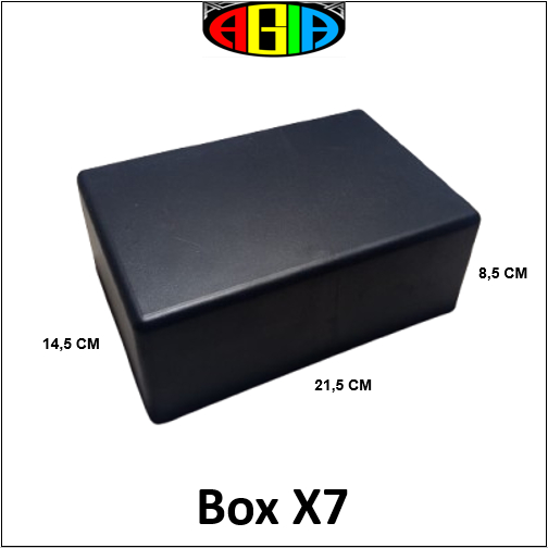 Jual Box X7 plastik kotak hitam elektronik ukuran 21,5 X 14,5 X 8,5 cm ...