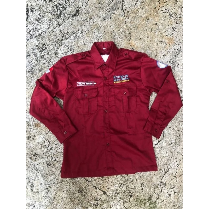 Jual CUSTOM KEMEJA PDH/PDL BORDIR KOMPUTER | Shopee Indonesia