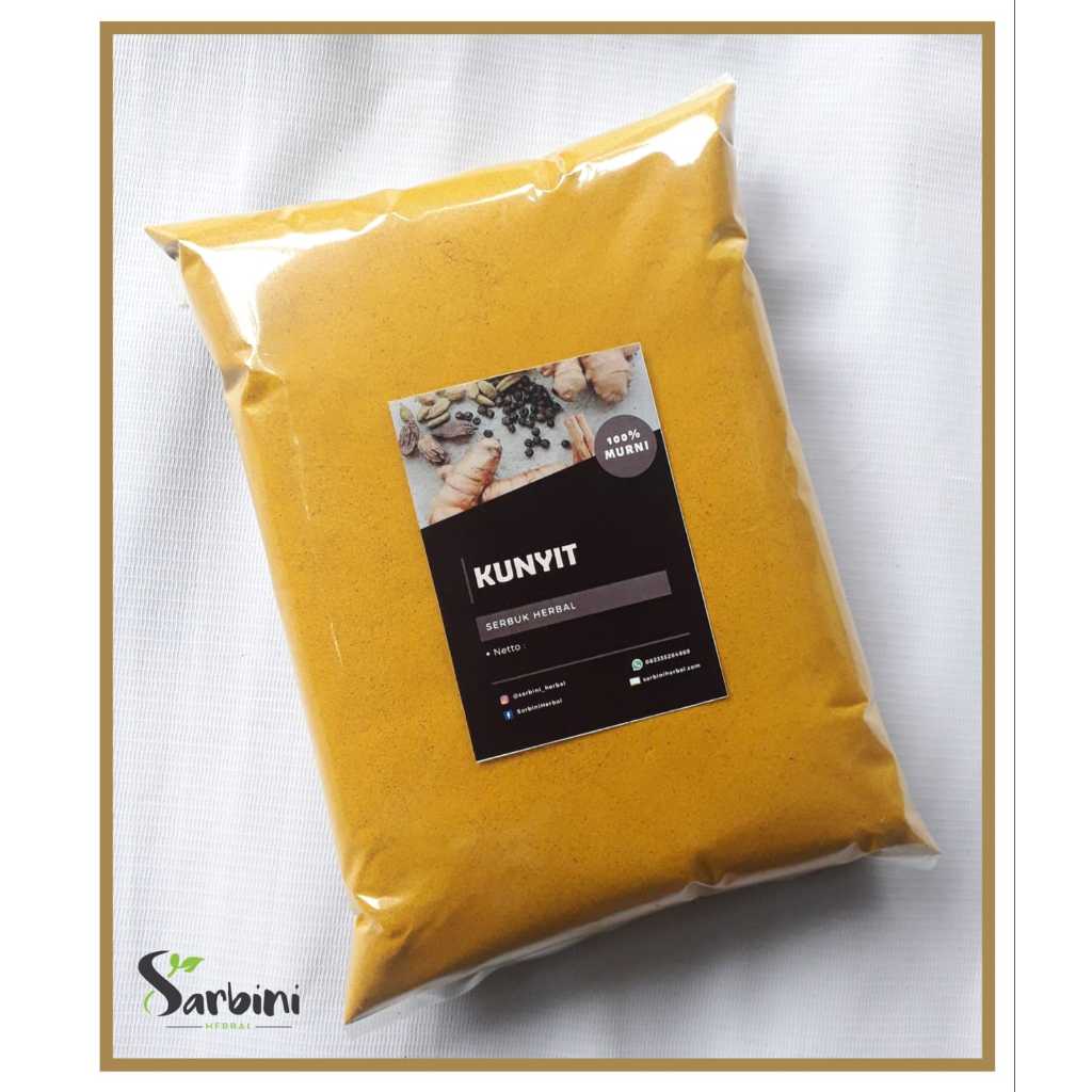Jual Kunyit Bubuk / Serbuk Kunyit 100 gram / 250 gram / Serbuk Kunyit ...