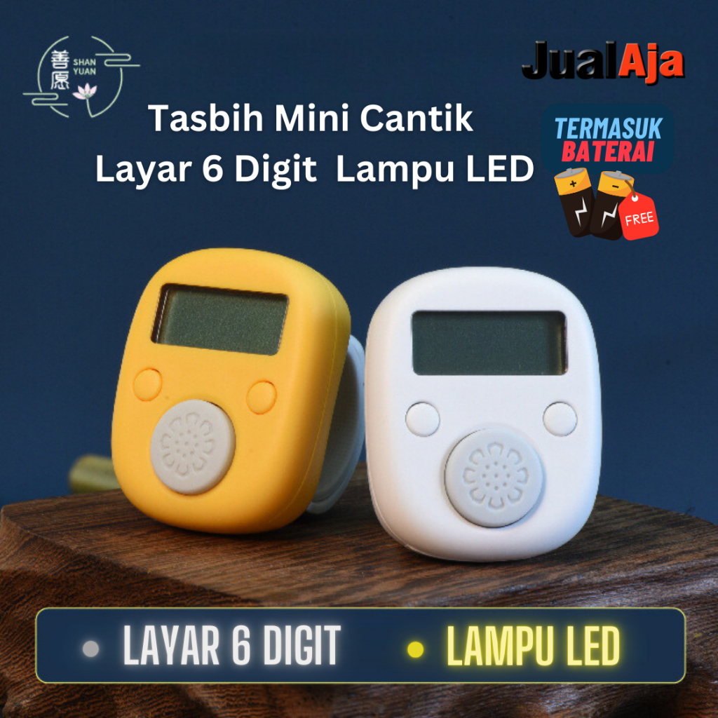 Jual Tasbih Digital Mini Cantik Yixin 6 Digit Lampu LED | Shopee Indonesia