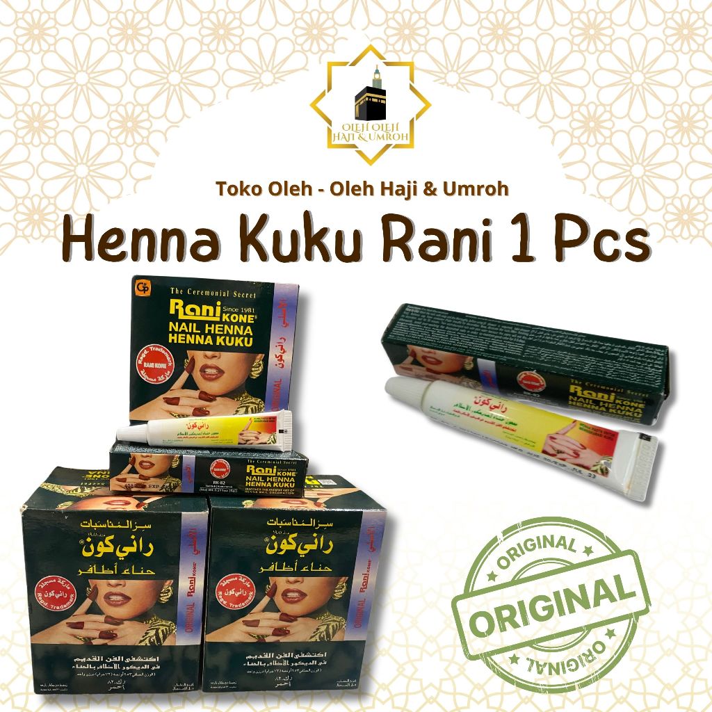 Jual HENNA KUKU RANI KONE 82 1 PCS REDDISH KEMERAHAN HENNA RANI MAROON ...