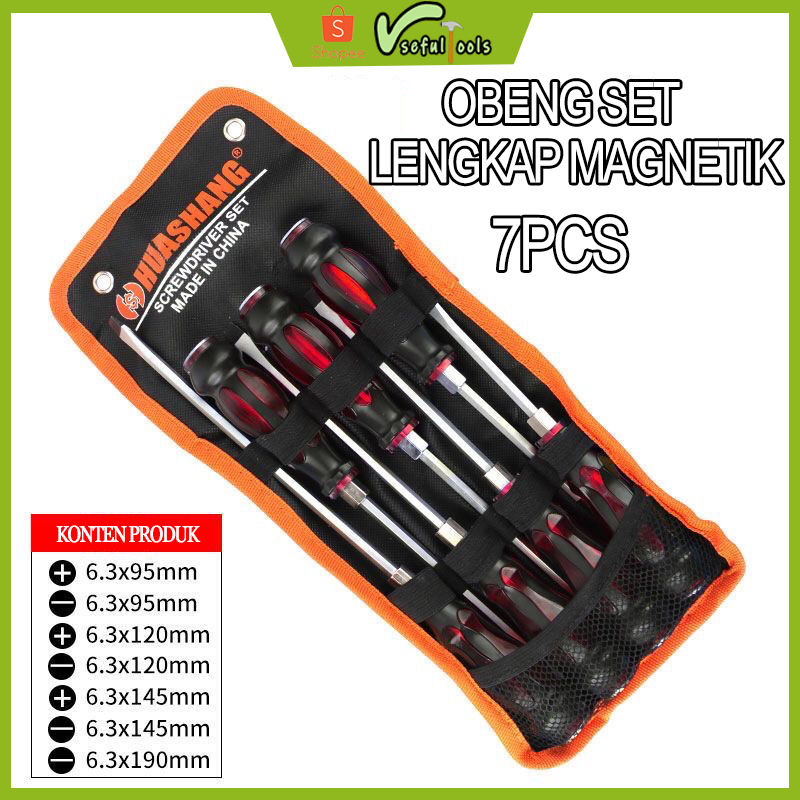 Jual Usefultools 7PCS Obeng Set Lengkap Magnetik Obeng Multifungsi ...