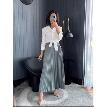 Rok Plisket Hyget Premium Mayung Dan Tebal