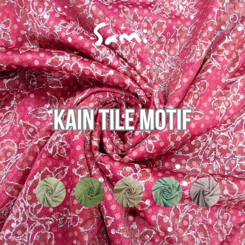 Jual Kain Tile Cantik Dress, Gaun Pesta, Outer, Atasan, Kebaya dengan ...