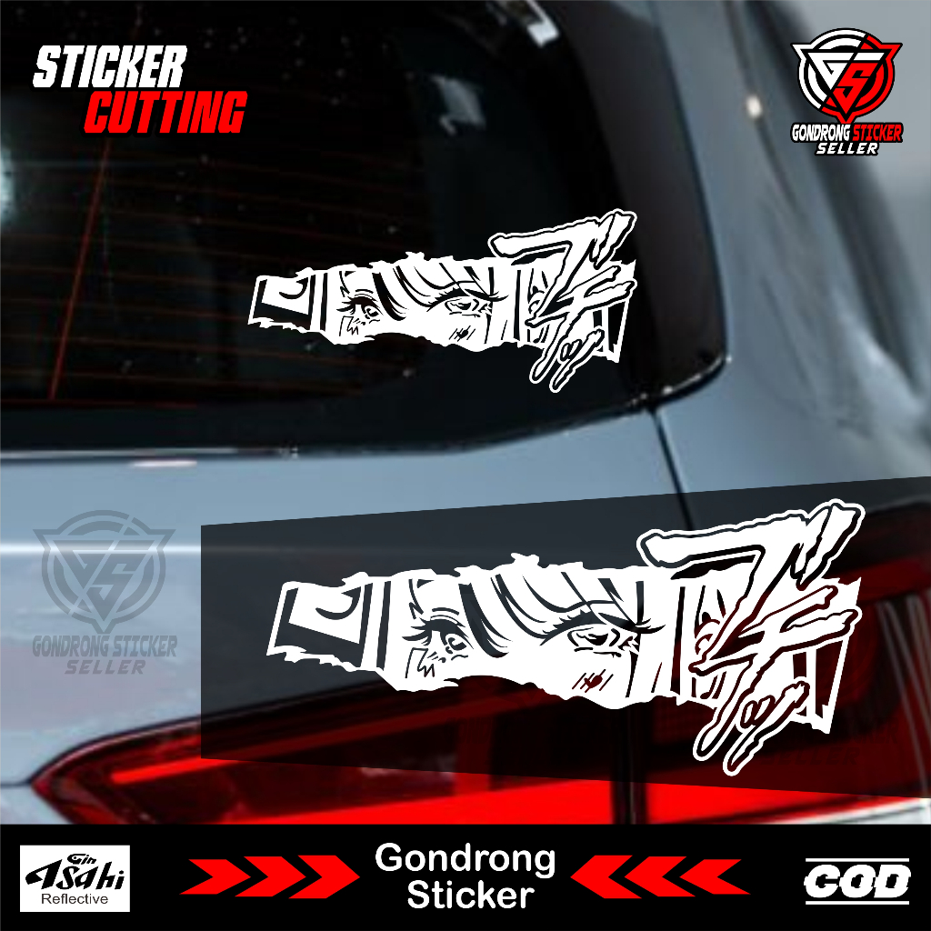 Jual Sticker Slap Anime Cutting - Stiker Slap Mata Anime JDM #8 ...