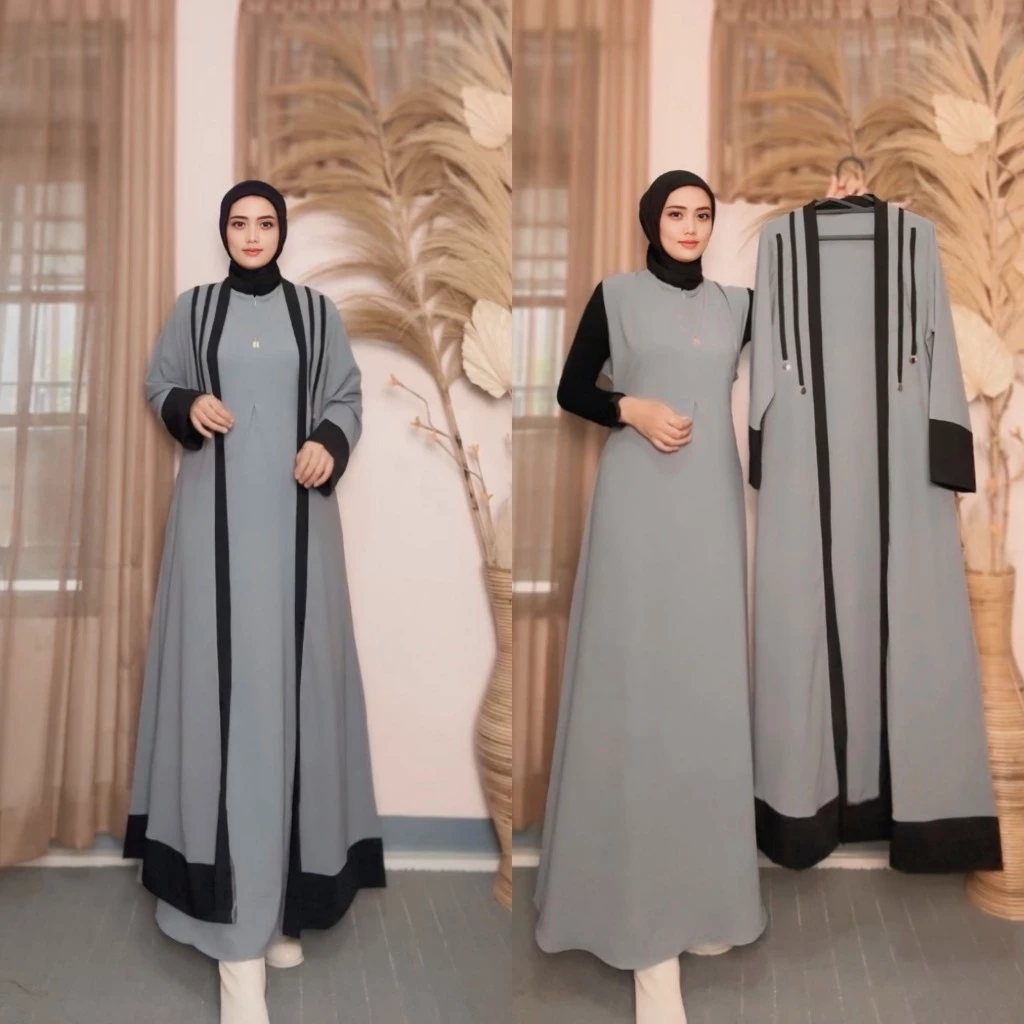 Arumi Set Abaya Outer Inner Premium