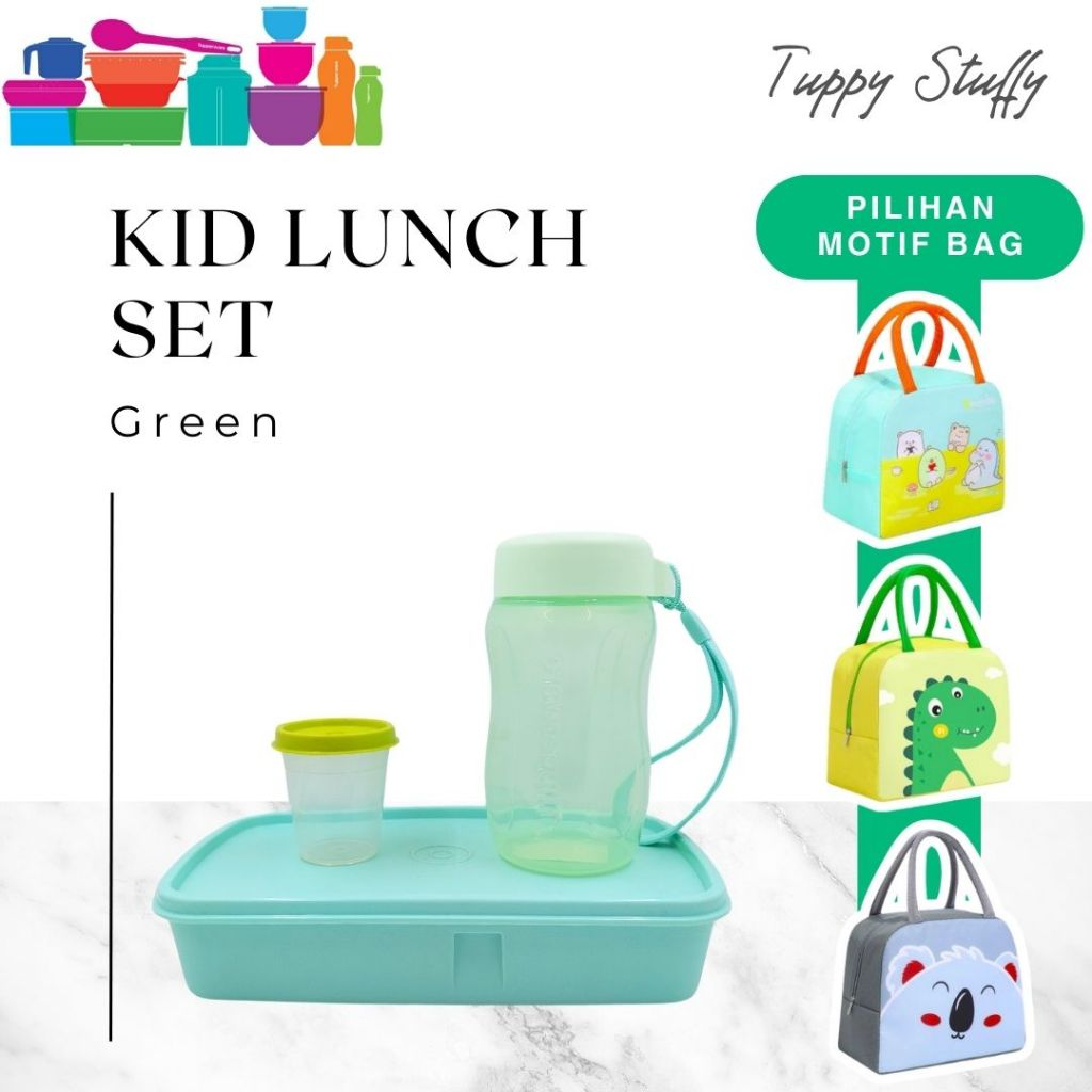 Jual Tuperware Kids Lunch Set (1)-Mix|Tempat bekat anak lucu ori ...