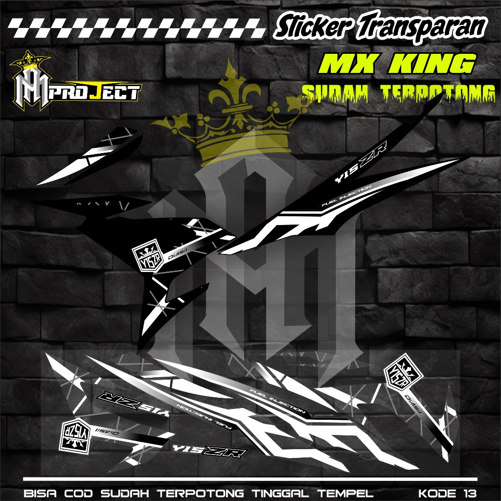 Jual STRIPING MOTOR MX KING UV TRANSPARAN KODE 13 BAHAN MAXDECAL ...