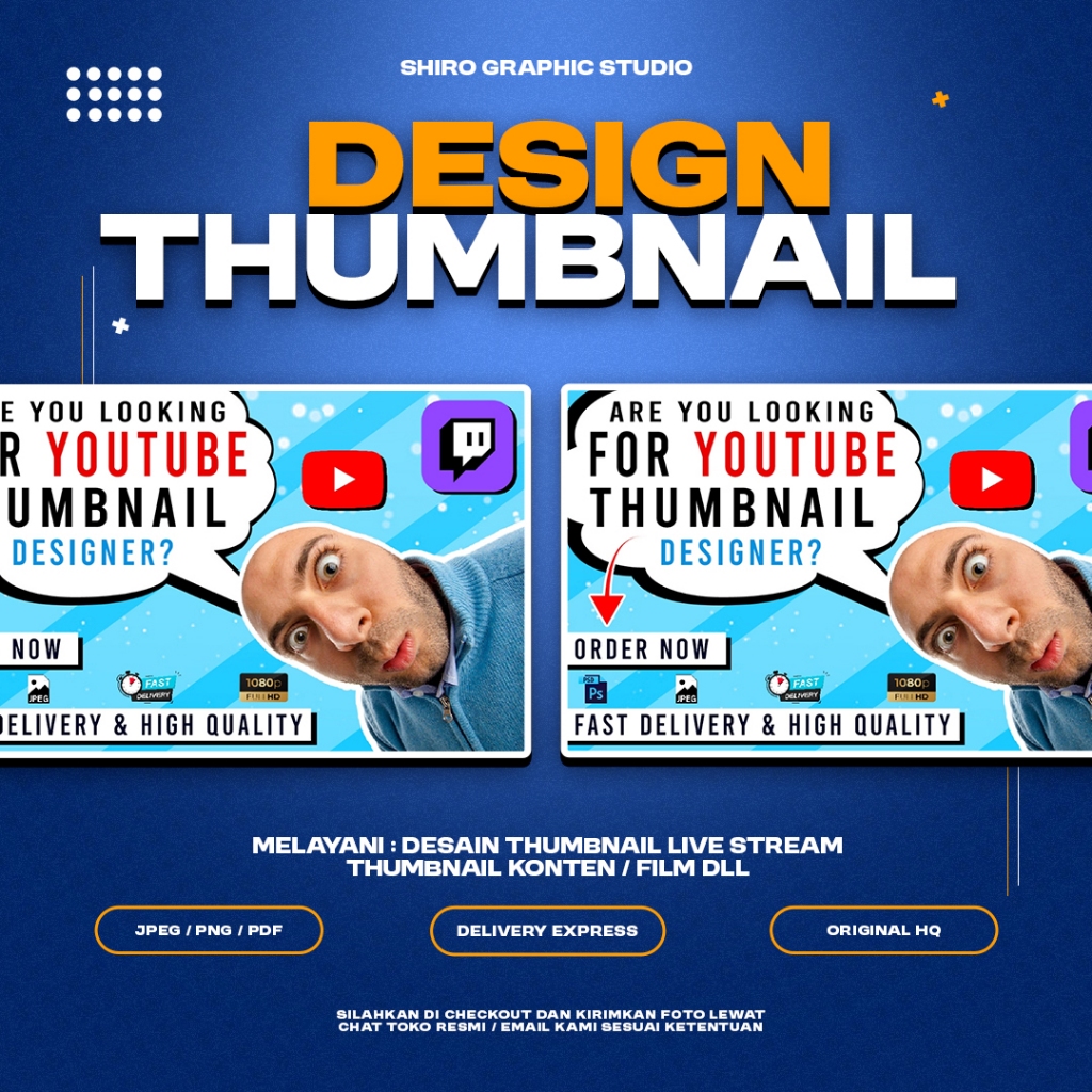 Jasa Design Thumbnail Youtube Profesional