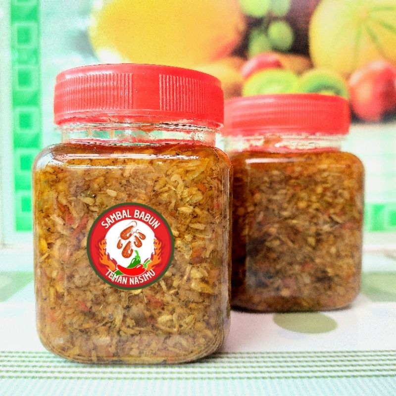 Jual Sambal Rebon Babun Kemasan 200 ml - Sambal Babun - Teman Nasimu ...