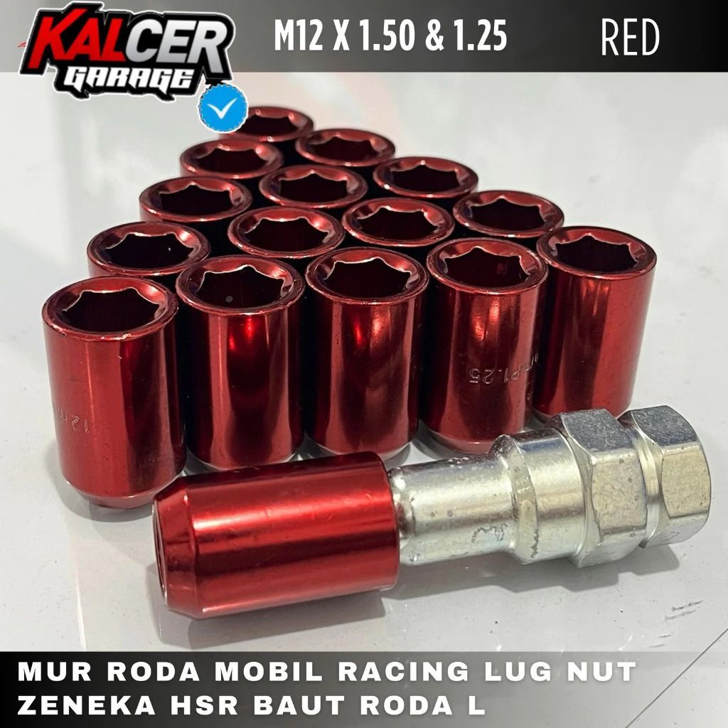 Jual Mur roda mobil racing keren lug nut seneka 1.50mm & 1.25mm mur ...