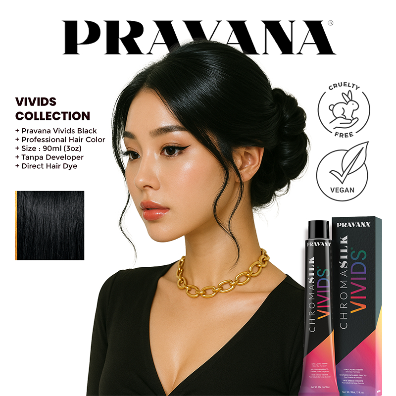 Jual Pravana Vivids Black (Additive) - Vegan Hair Color (Cat Rambut ...