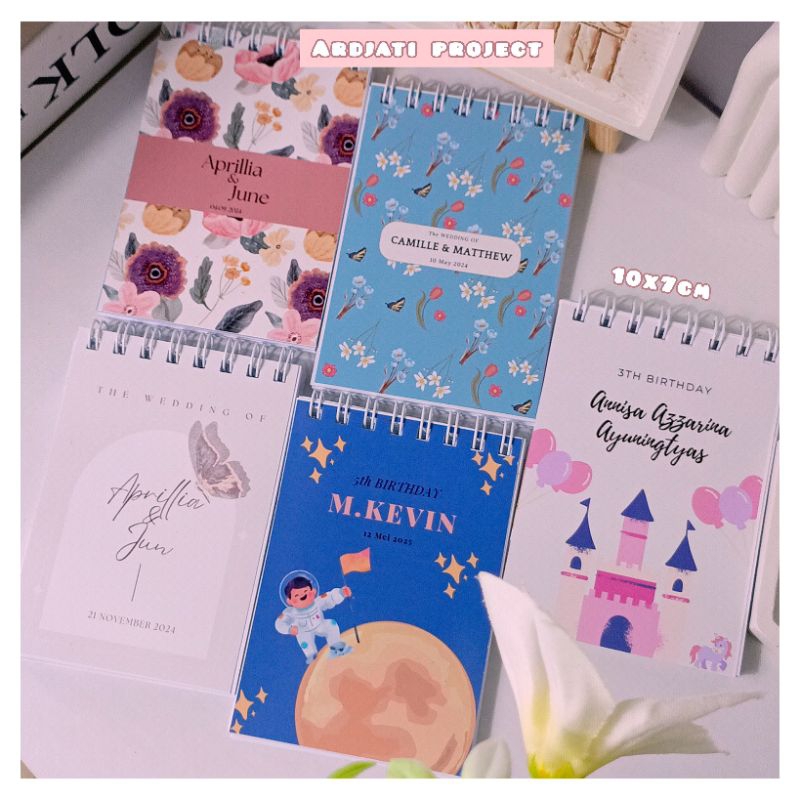 Jual (Minimal Order 30pcs) A7 (7X10cm) Mini Notebook Custom 40 Lembar ...