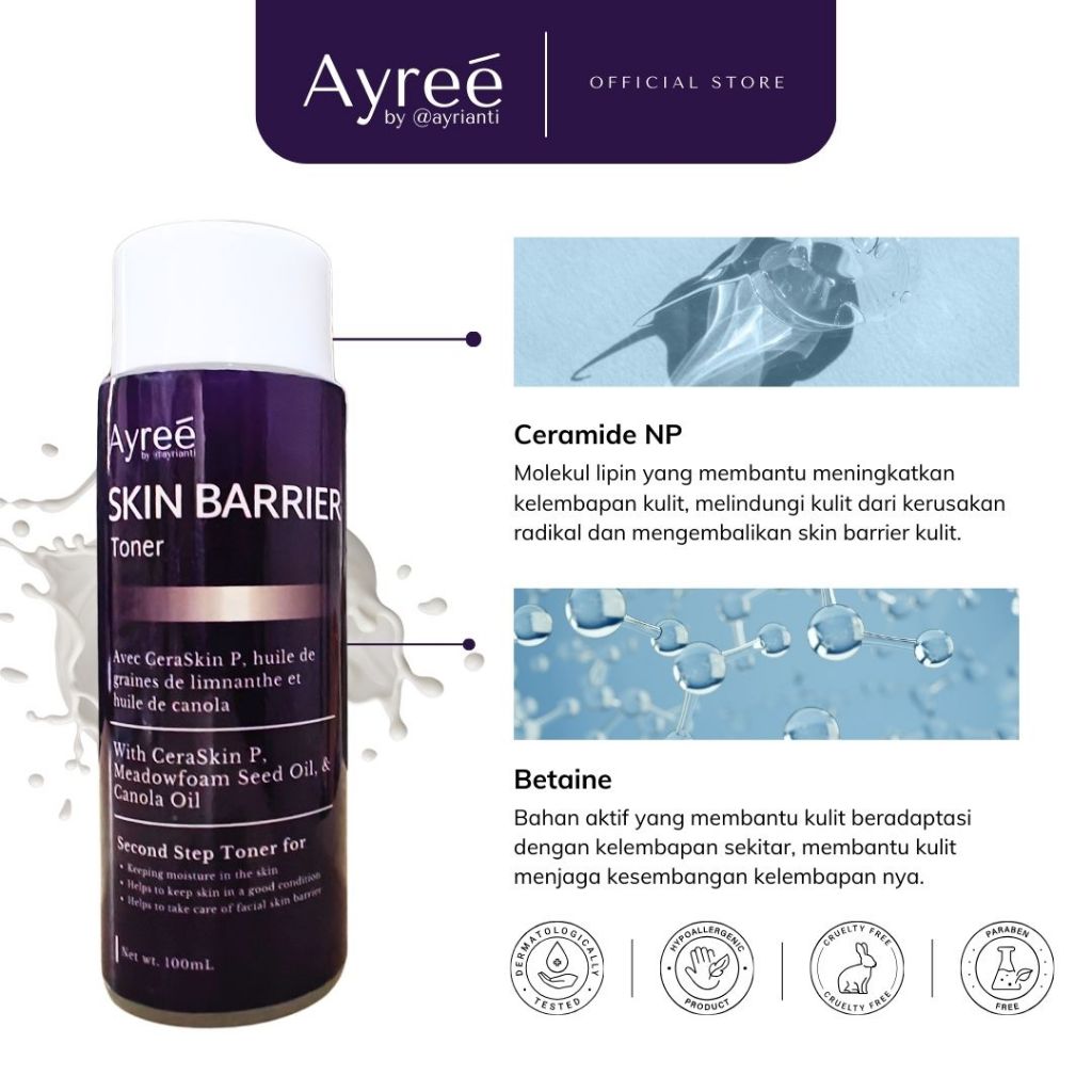 Jual Ayree Skin Barrier Toner 100ml | Shopee Indonesia