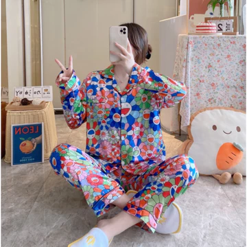 Piyama Satin Wanita Import Baju Tidur Satin Cp Pp