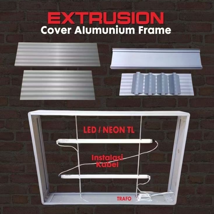 Jual NEON BOX PROMOSI USAHA RANGKA BESI FRAME LIST ALUMUNIUM | Shopee ...