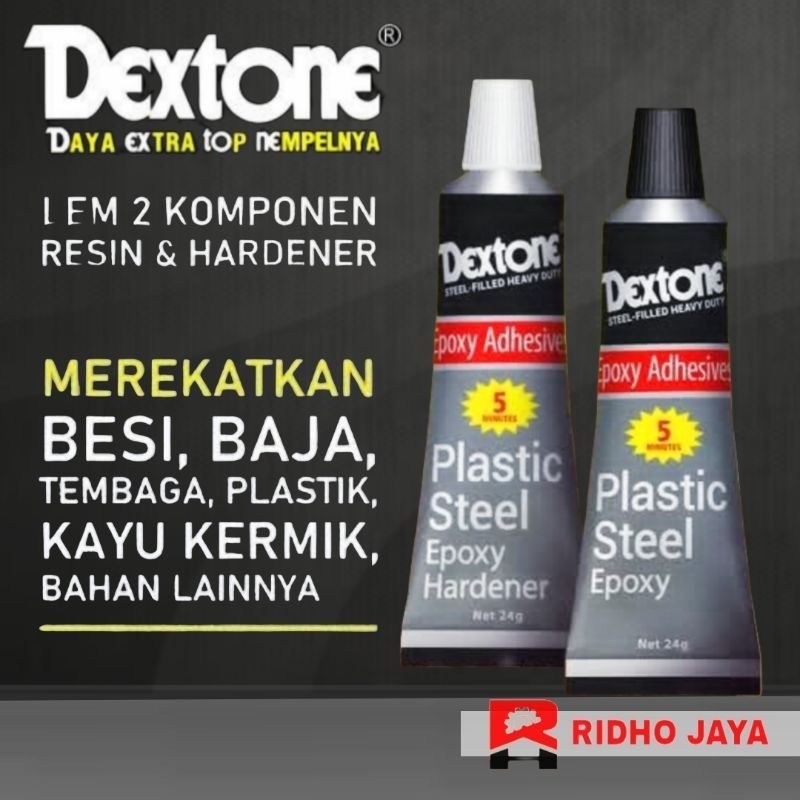 Jual LEM DEXTONE BESI/EPOXY 5 MENIT SUPER KUAT 48 Gram | Shopee Indonesia