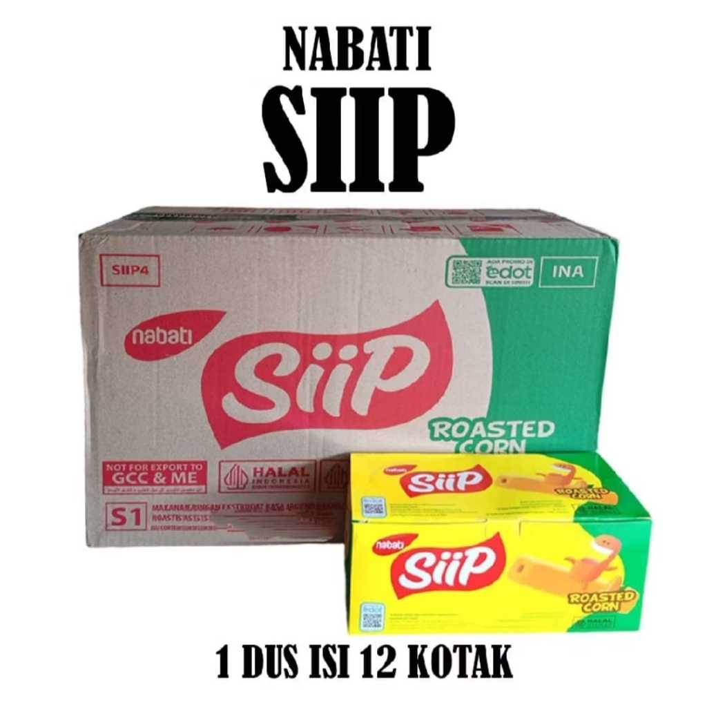 Jual Karton Nabati SIIP Box Isi 12 Coklat Keju Cocopandan Jagung Bakar ...