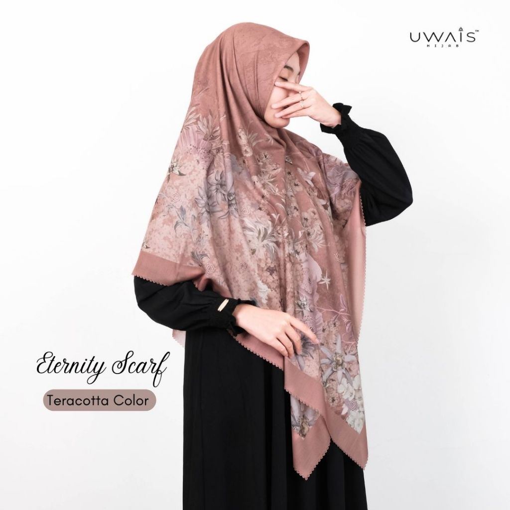 Eternity Hijab Scarf Kerudung Segi Empat Motif Jilbab Dewasa Pashmina Bahan Voal Premium