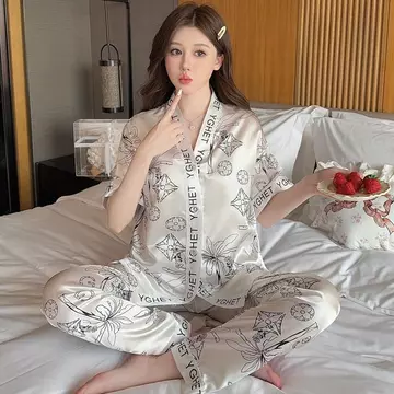 Baju Tidur Piyama Pajamas Wanita Baju Tidur Wanita Piyama Satin Wanita Dewasa Import Full