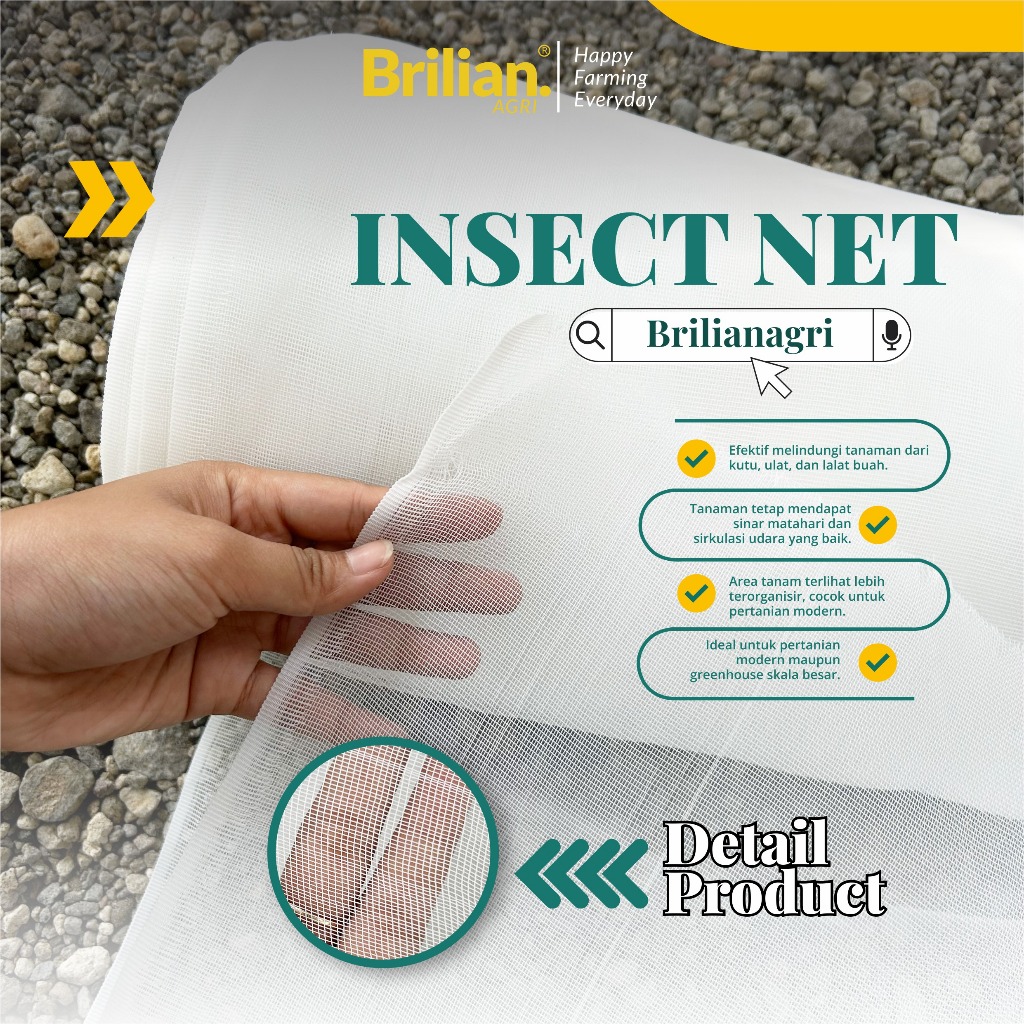 Jual Insect Net lebar 3 meter, Jaring Kasa Lebar 3 meter, Insectnet ...