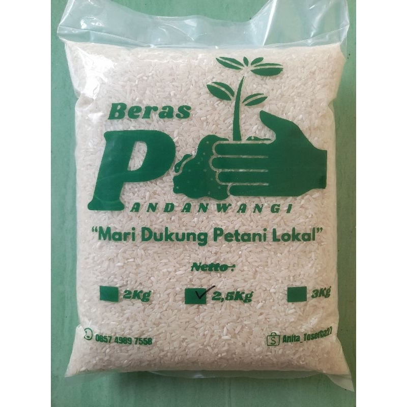 Jual Beras | Beras lokal pandanwangi kemasan label pulen dan enak ...
