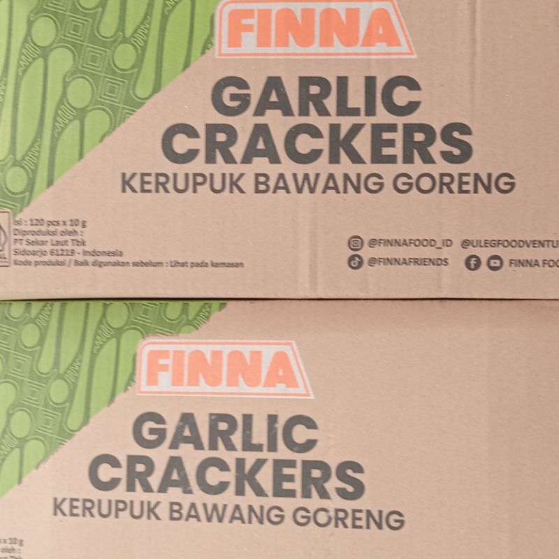 Jual Kerupuk krupuk udang bawang garlic matang finna fina 10gr 10 gram ...